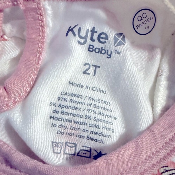 Kyte Baby Bamboo Bubble Romper Size 2T Butterfly NWT - Picture 3 of 4
